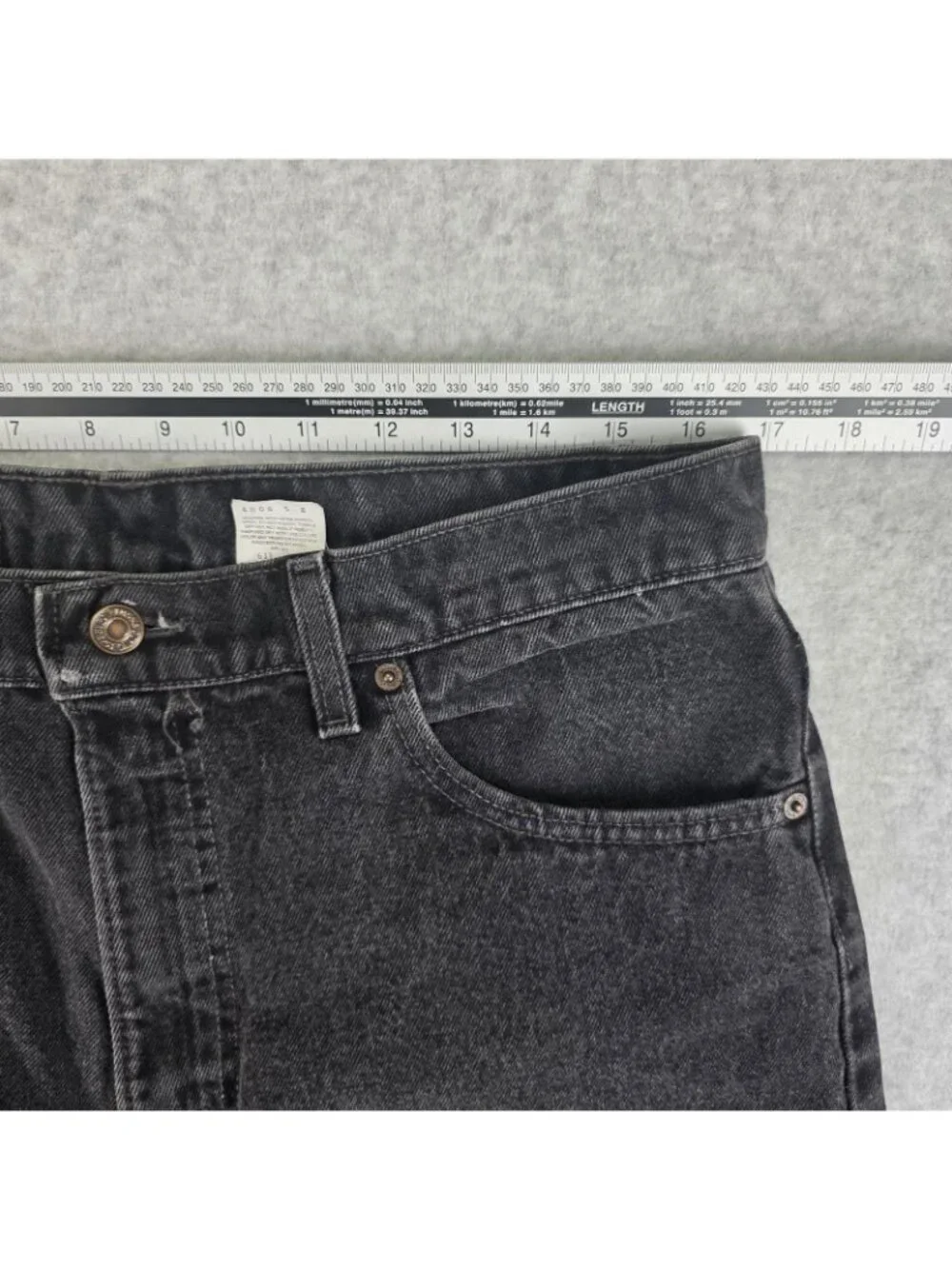Vintage Levi's 550 Jeans Mens 36x32 Black USA Made 1996 Relaxed Tapered Denim